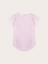Blusa in cr&ecirc;pe de chine con pieghe image number 4