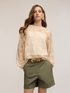 Blusa in pizzo con maniche raglan image number 2