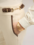 Pantaloni regular con motivo fibbie laterali image number 3