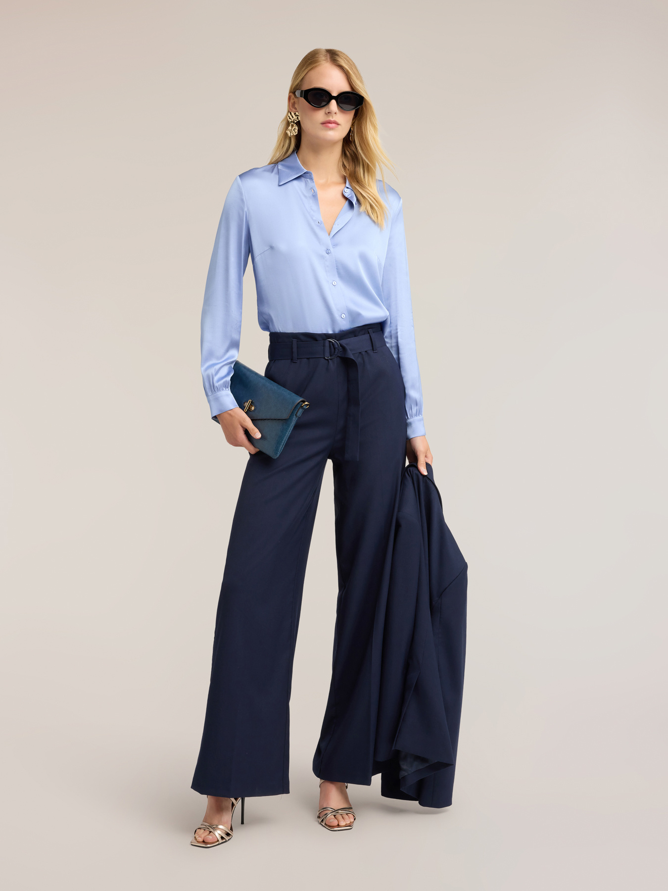 Camicia in raso image number 2