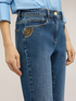 Jeans flare con dettaglio gioiello image number 3
