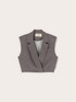 Gilet corto con revers image number 4