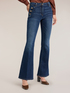 Jeans flare con bottoni metallici image number 2