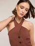 Top halter neck The Tailoring Lab image number 3