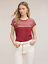 Maglia a righe in misto lino image number 1