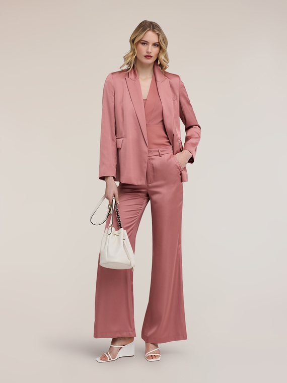 Pantaloni palazzo satin