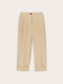 Pantaloni wide in tessuto tecnico misto cotone image number 3