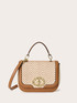 Borsa a tracolla effetto rafia image number 1