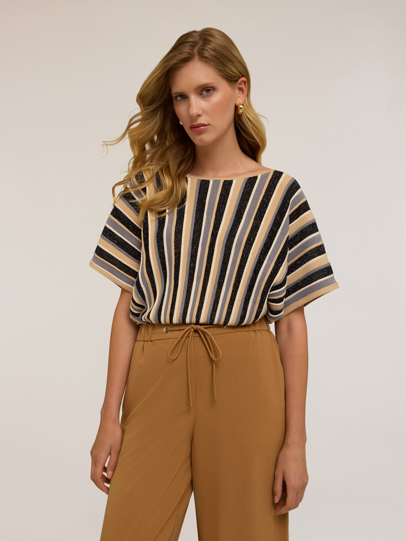 Maglia lurex a kimono image number 3