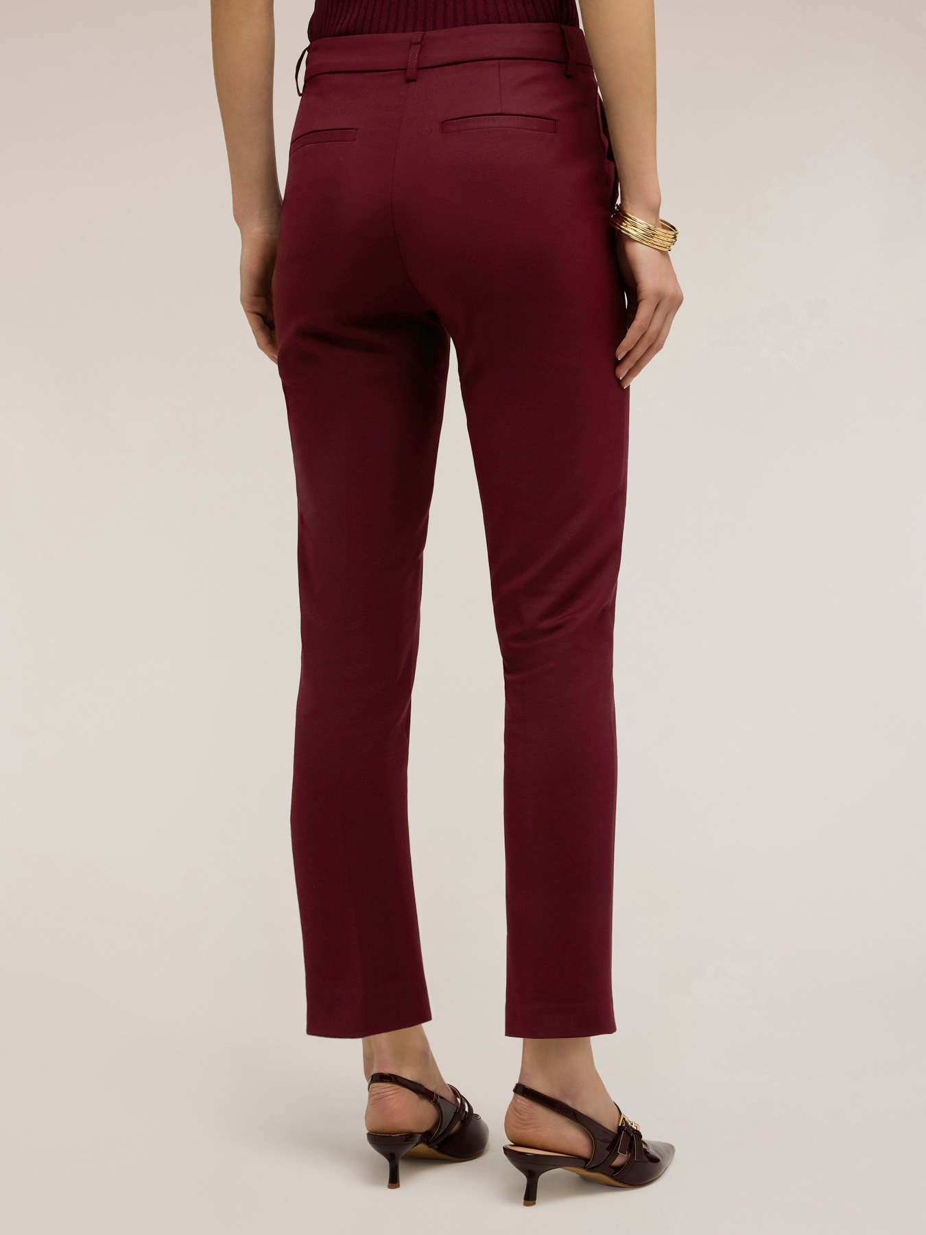 Pantaloni regular misto cotone viscosa image number 1