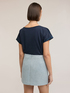 T-shirt bimaterica misto cotone image number 1
