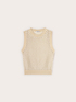 Top in maglia effetto crochet image number 4