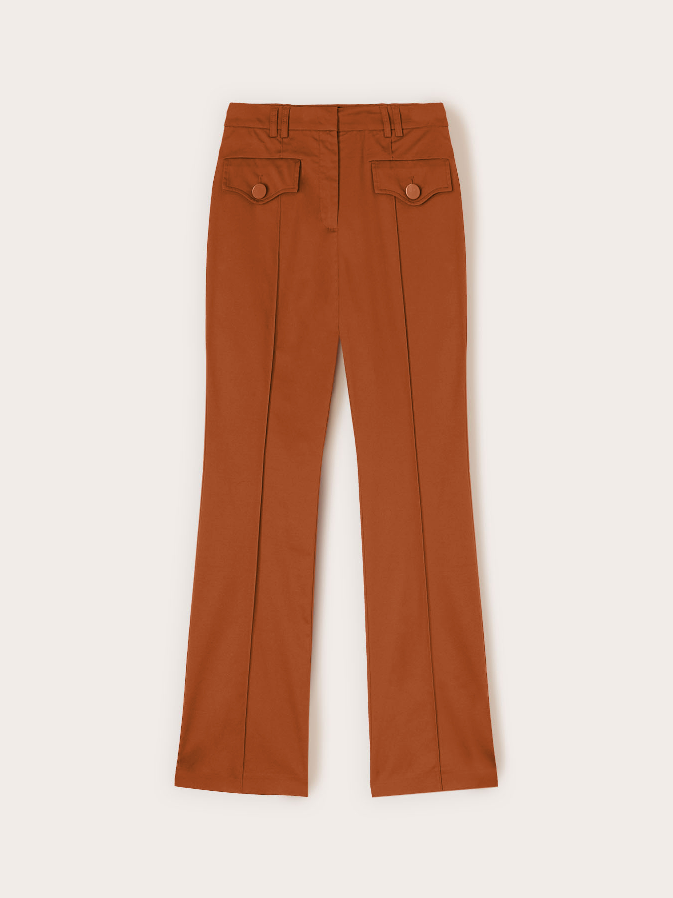 Pantaloni flare con tasche image number 4
