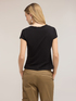 T-shirt con drappeggio laterale asimmetrico image number 1
