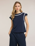 T-shirt a kimono con ricami image number 2