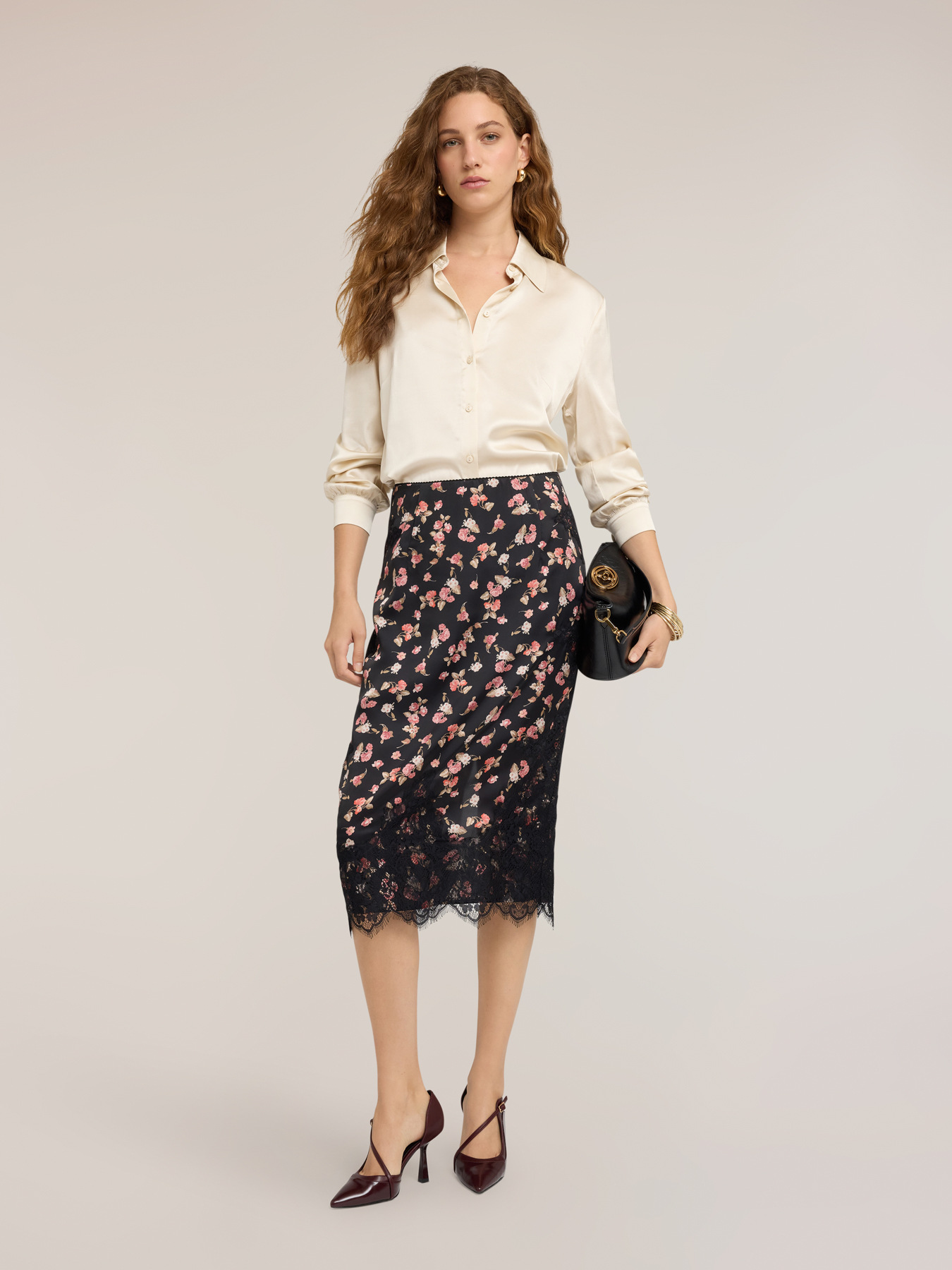 Camicia in raso image number 2