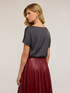Blusa con maniche a petalo image number 1