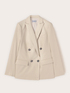 Giacca blazer doppiopetto con revers image number 4