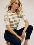 Maglia a righe chevron in misto viscosa image number 3