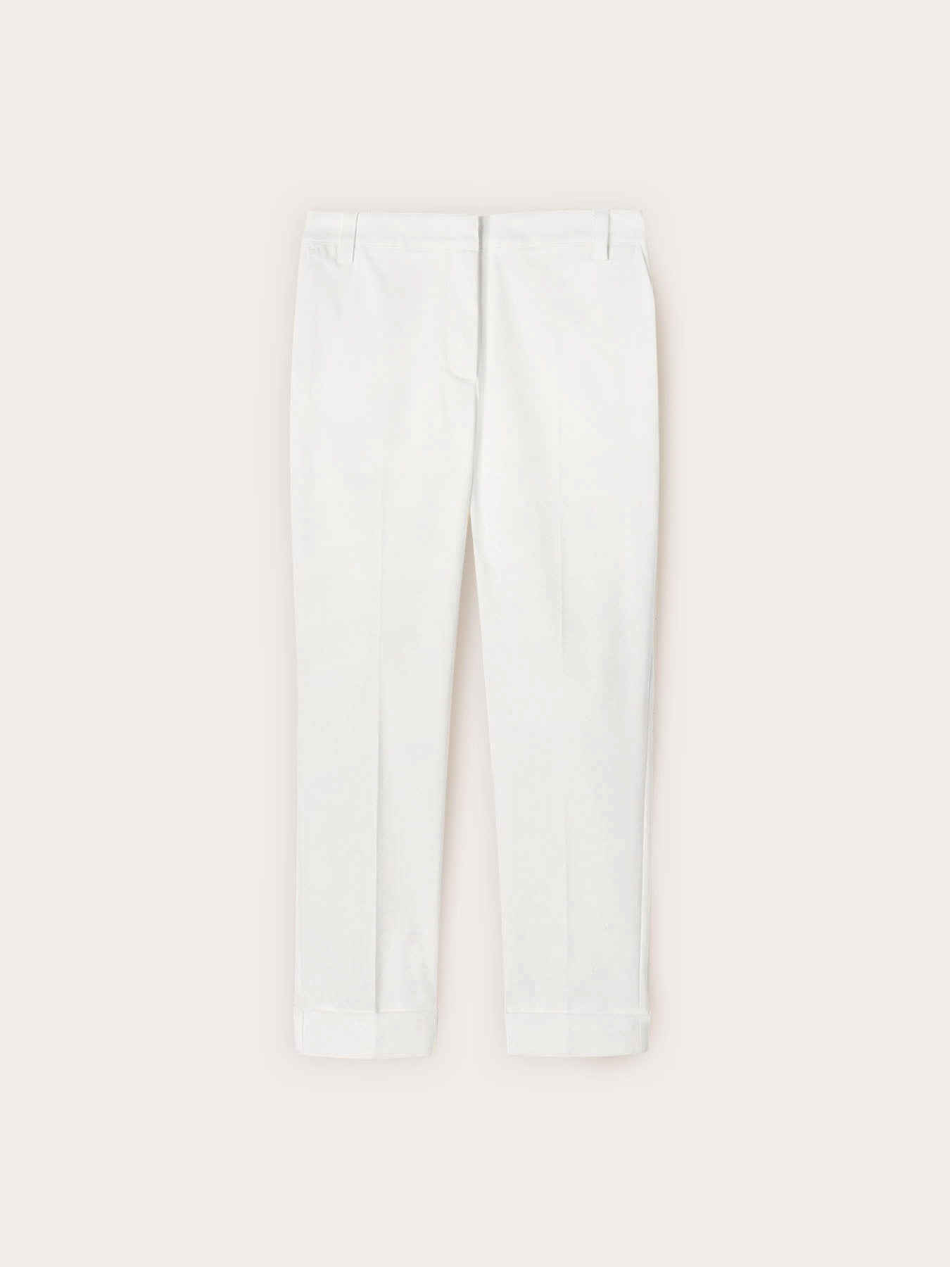 Pantaloni cropped in misto cotone image number 3