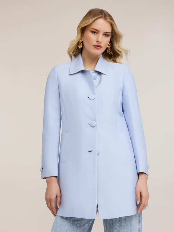 Cappotto in raso di cotone