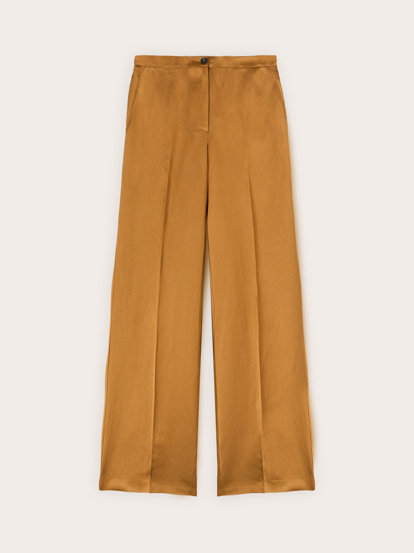Pantaloni palazzo in misto lino image number 4