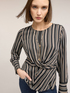 Blusa a righe con incrocio image number 3