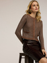 Cardigan in maglia lavorata misto lurex image number 0