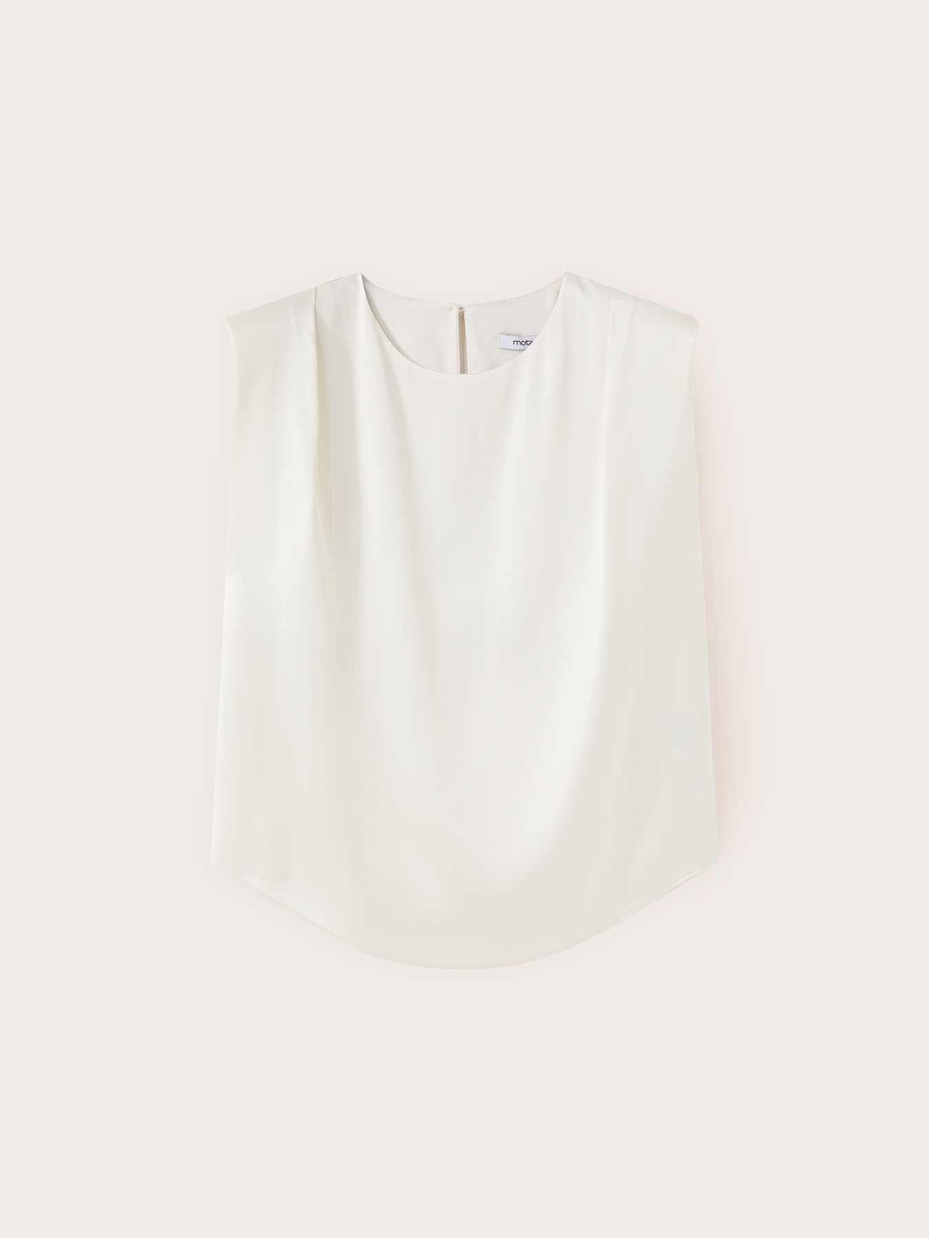 Blusa in raso con spalline image number 4