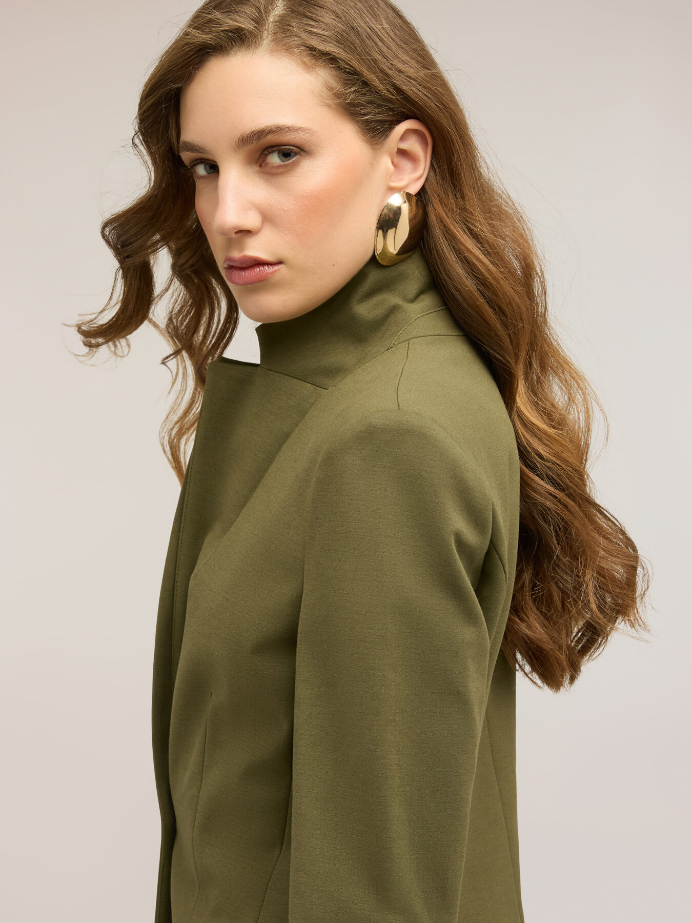 Blazer monopetto in cotone viscosa image number 3