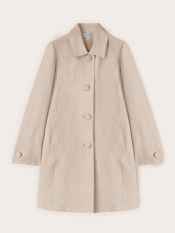 Cappotto in raso di cotone