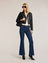 Jeans flare push-up in denim image number 0