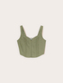 Top bustier in misto lino lyocell image number 4