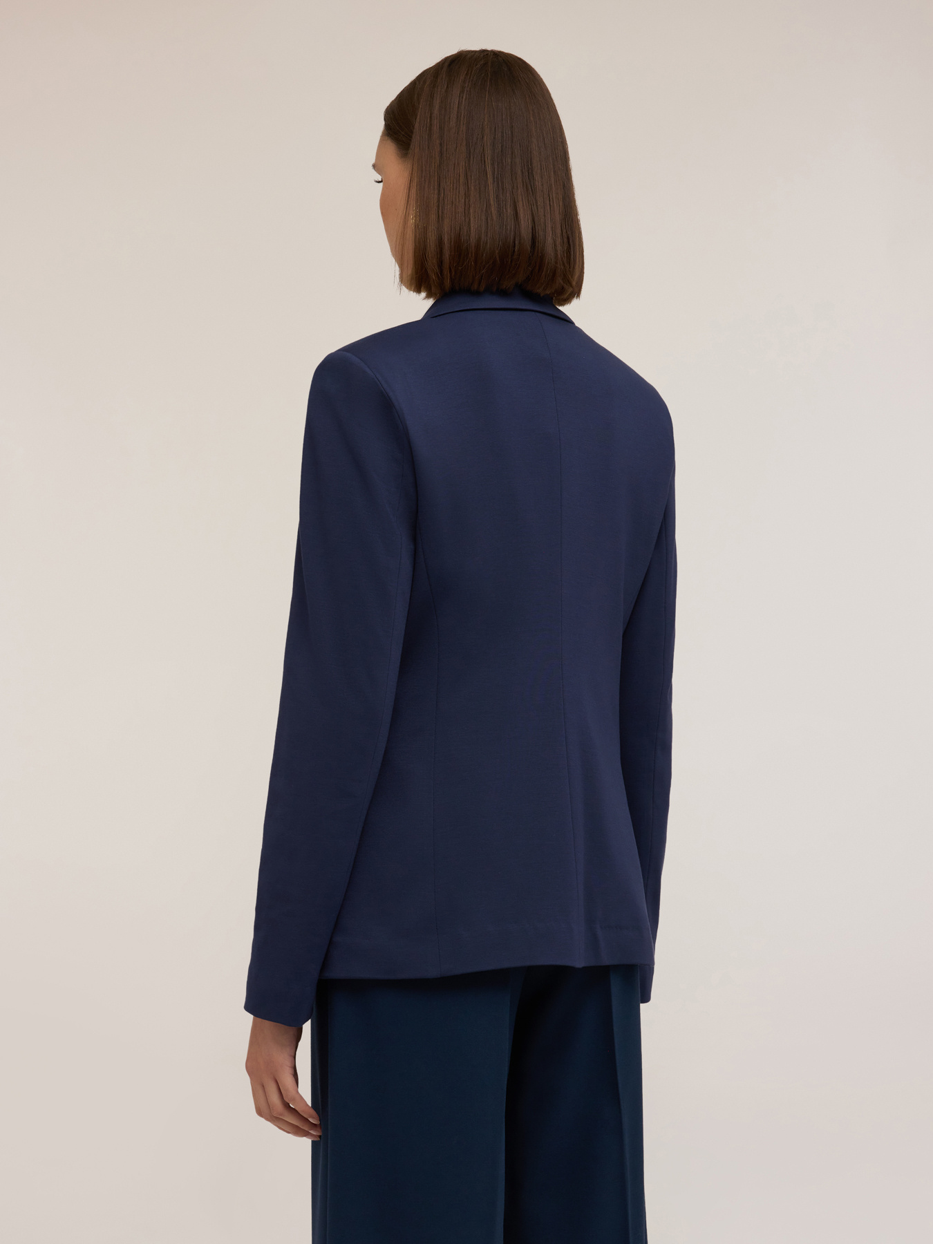 Giacca blazer monopetto in punto milano image number 1