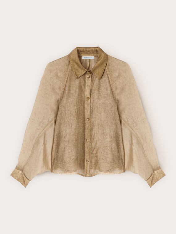 Camicia over misto lyocell