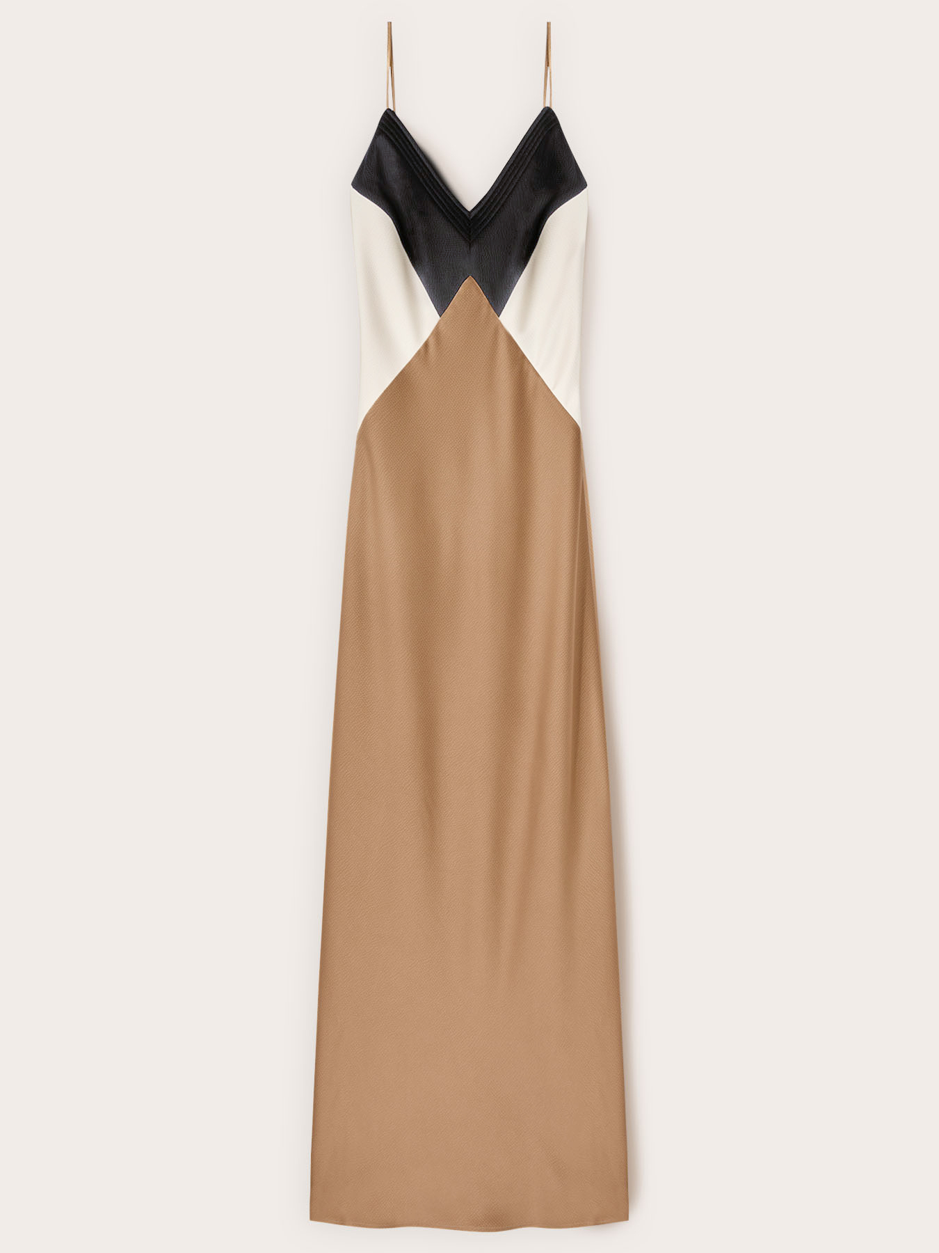 Vestito lungo in raso image number 4