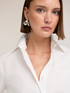 Camicia boxy in popeline image number 3