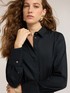 Camicia in popeline con bottoni nascosti image number 3