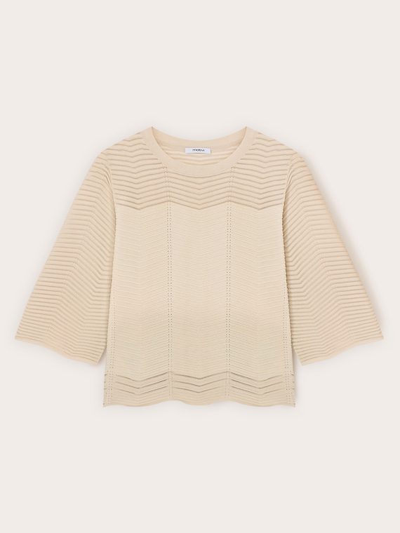 Maglia traforata in misto viscosa