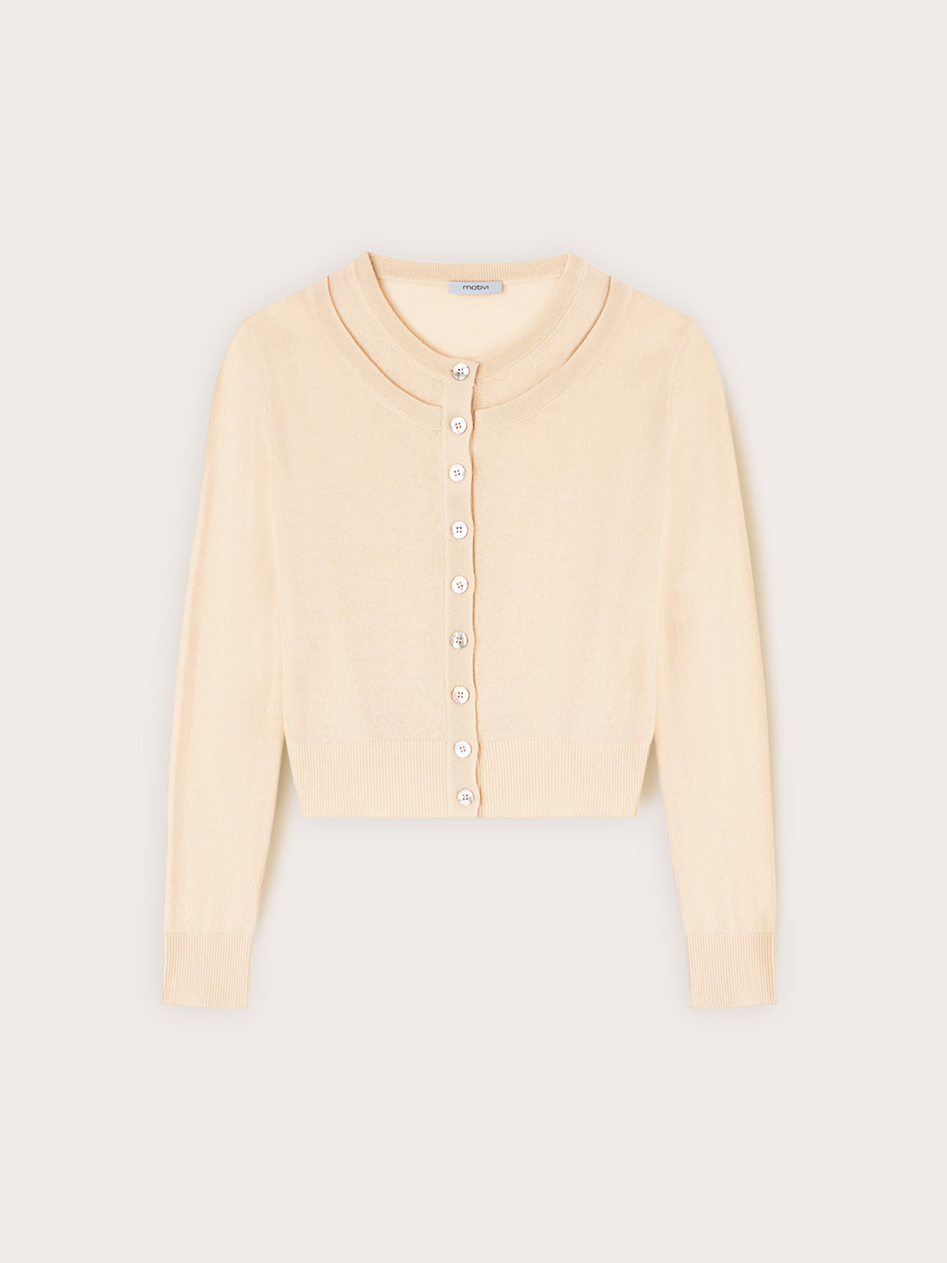 Cardigan in misto lino image number 4