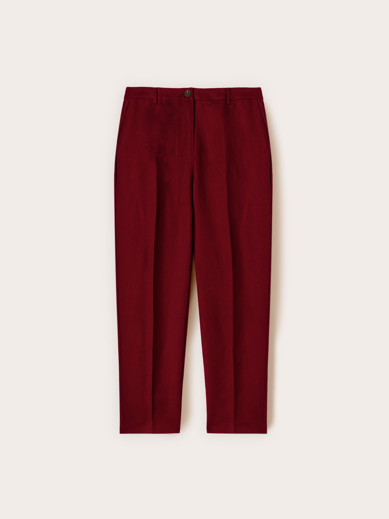 Pantaloni regular in misto lino image number 4
