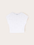 T-shirt in jersey con pietre ricamate image number 4