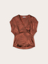 Blusa kimono in raso jacquard image number 4