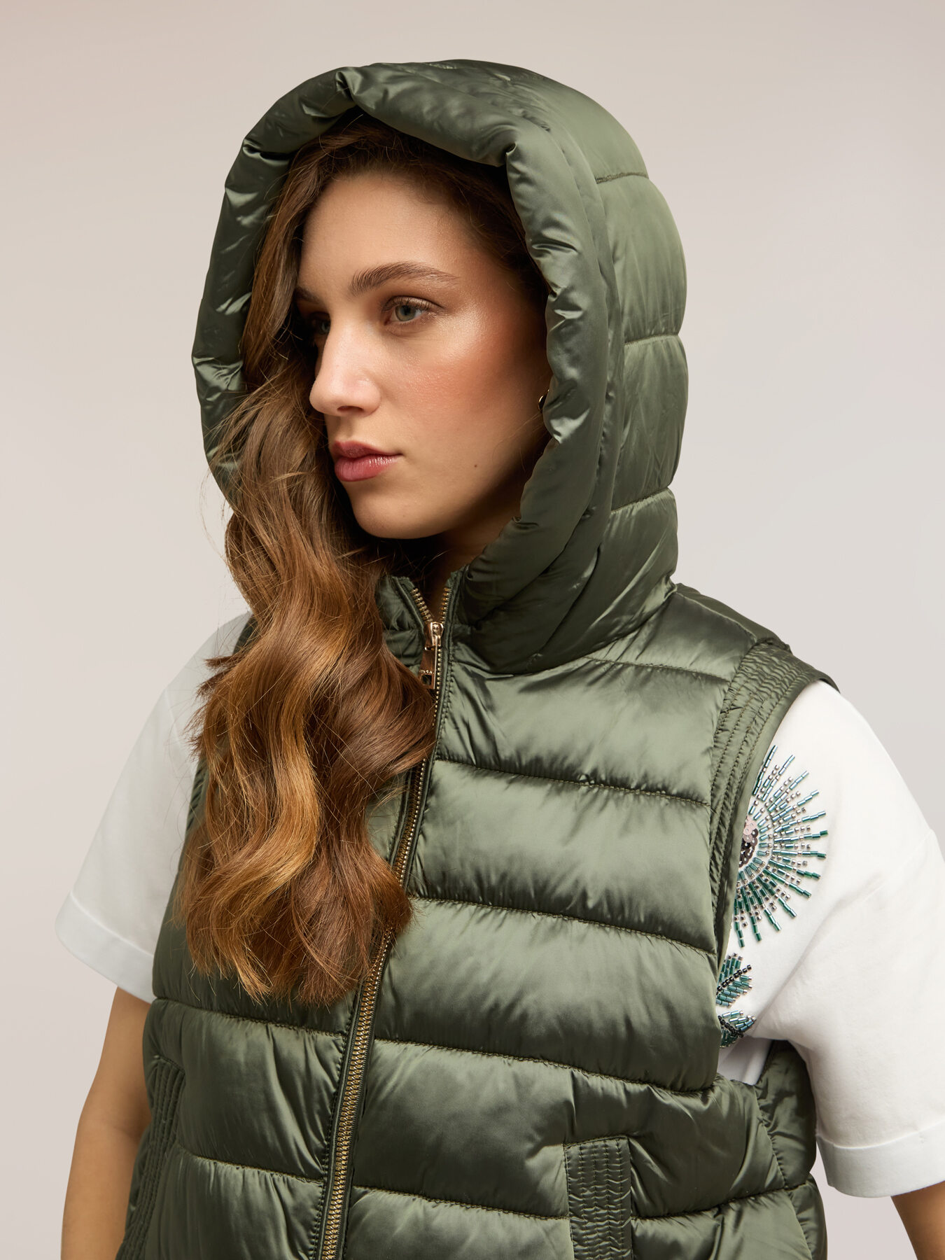 Gilet imbottito in nylon image number 3