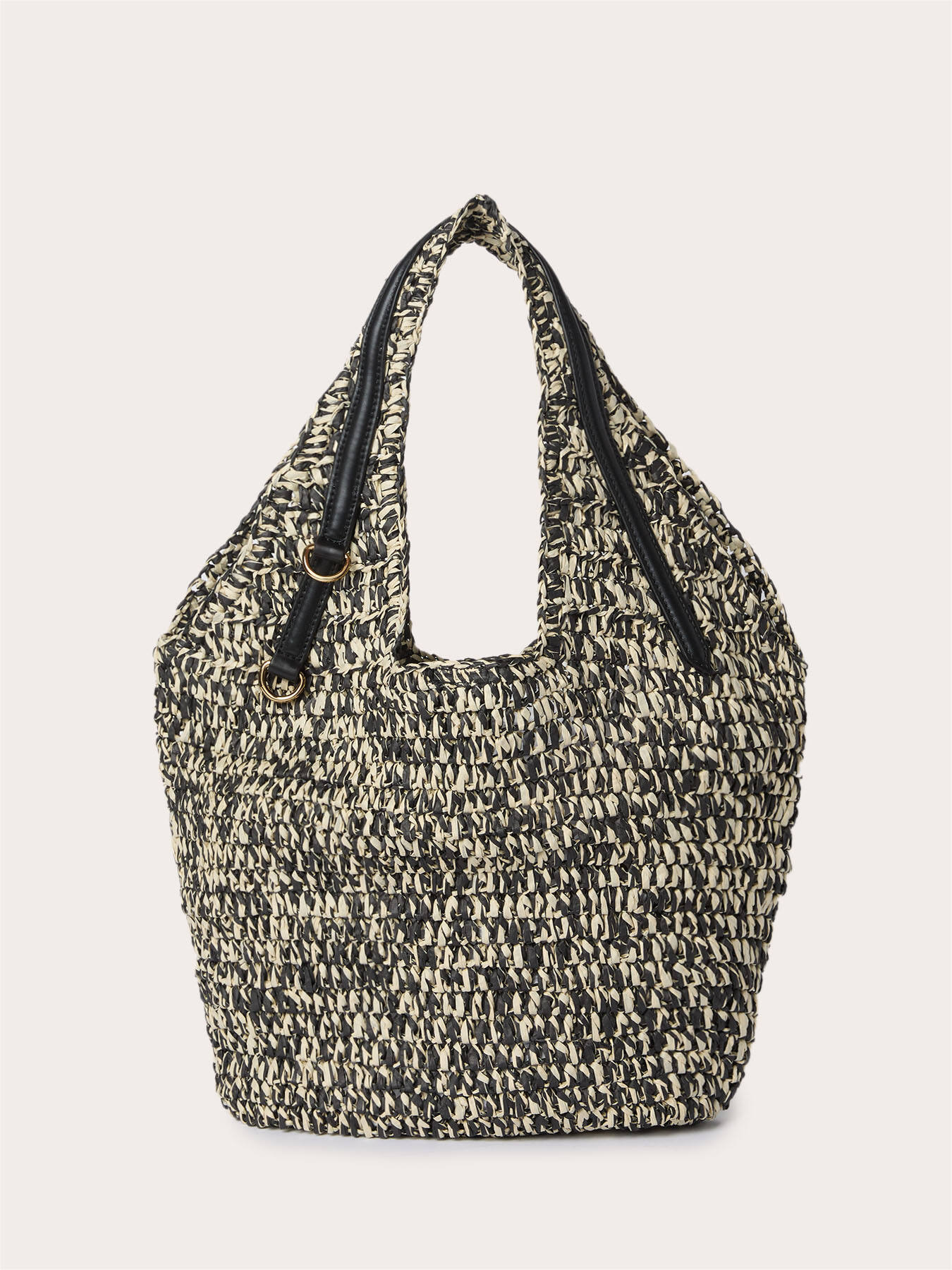 Shopper intrecciata con manici a spalla image number 1
