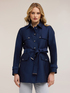 Trench in misto cotone con cintura image number 0