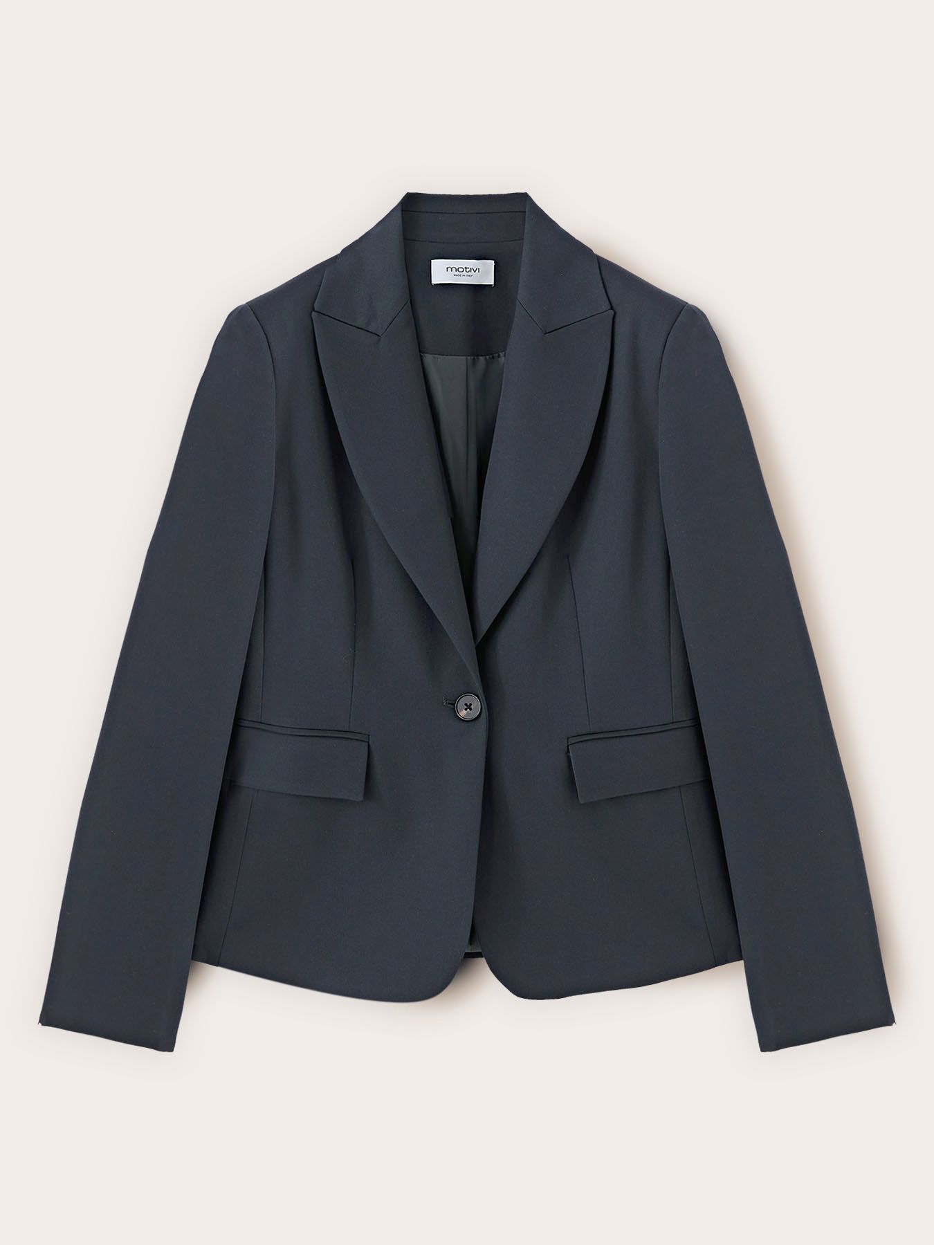 Blazer monopetto con revers image number 4