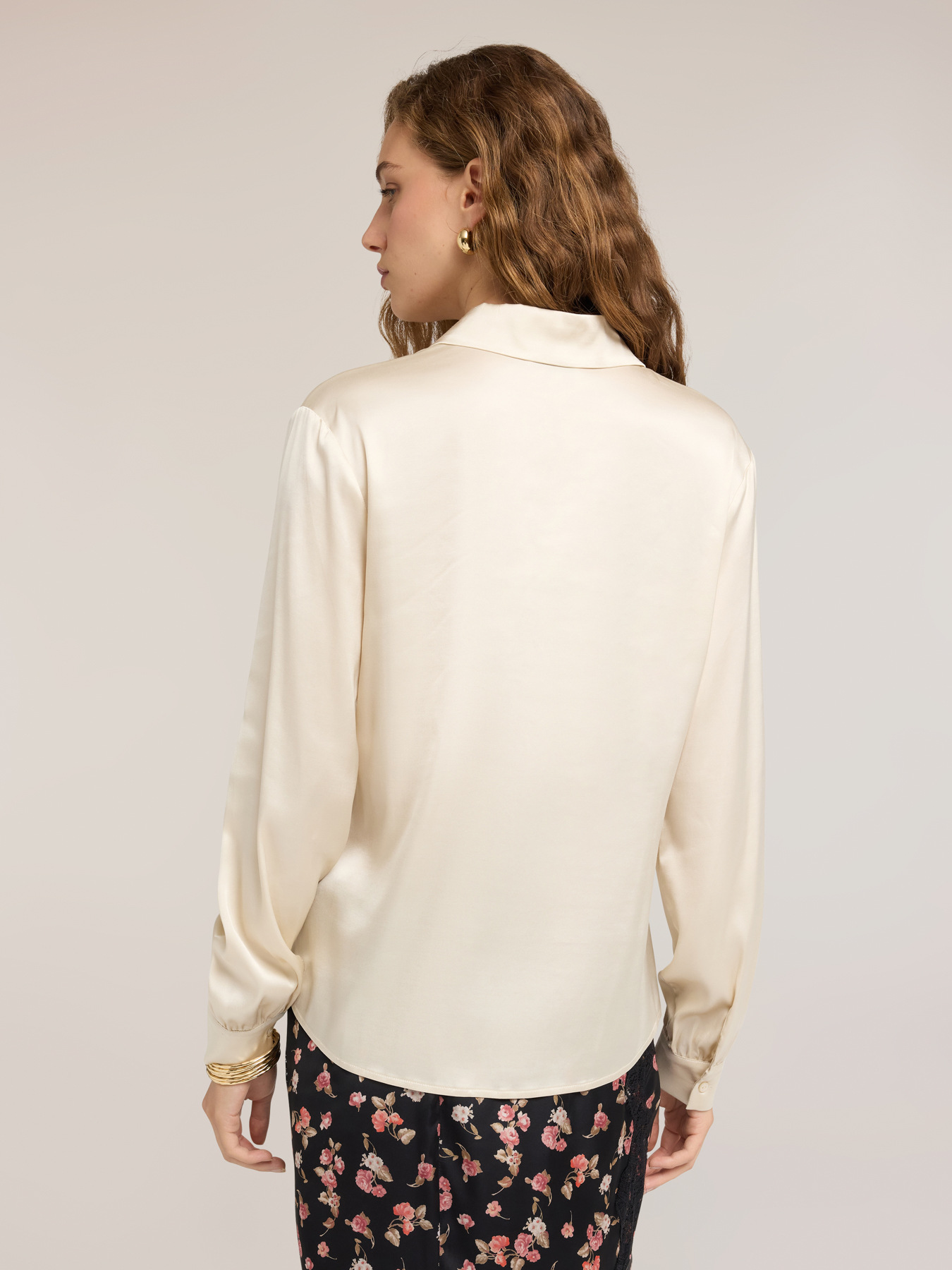 Camicia in raso image number 1