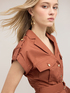 Camicia in popeline con tasche image number 0