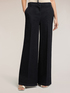 Jeans palazzo gessati in denim image number 2